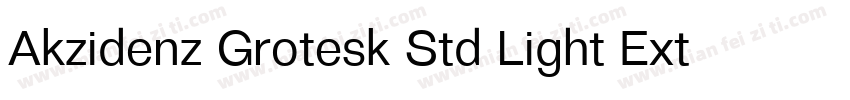 Akzidenz Grotesk Std Light Ext字体转换